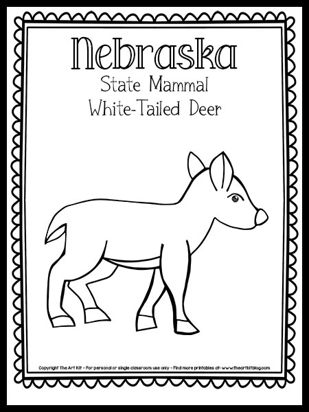 Nebraskas state mammal white