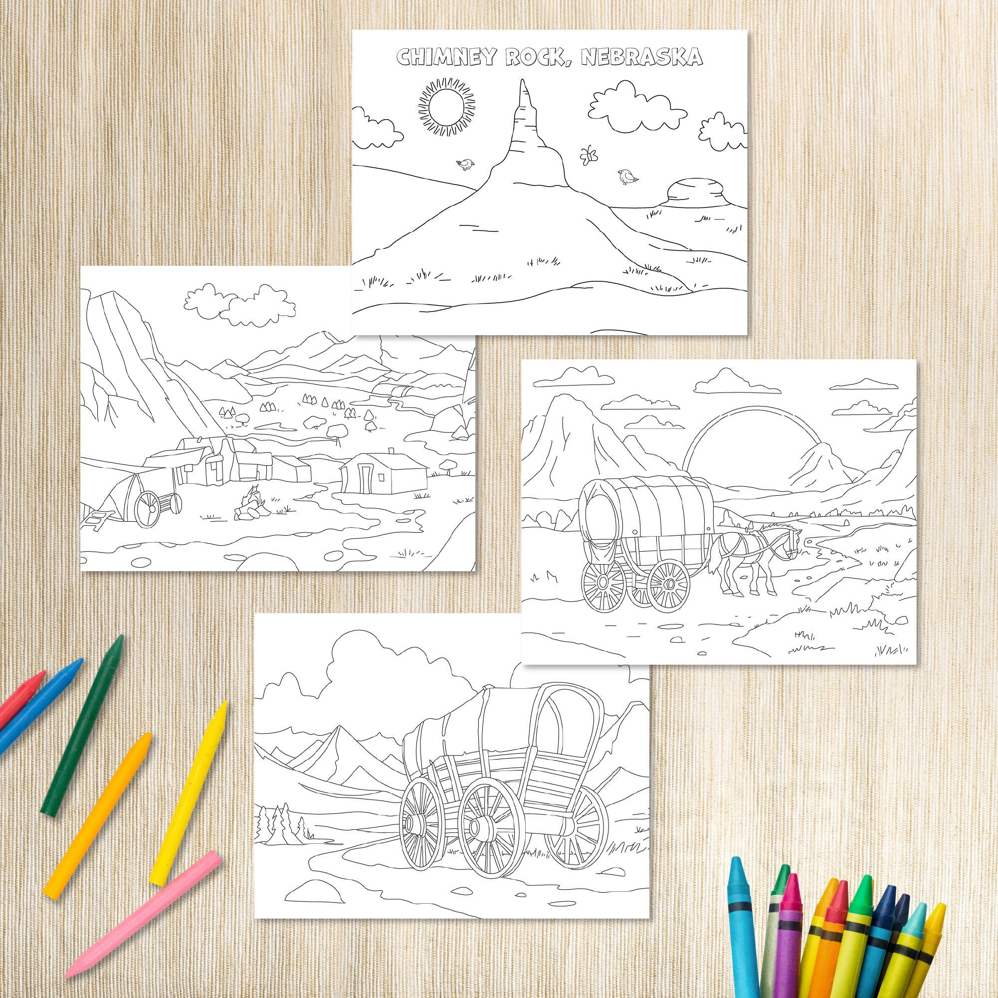 Pioneer day coloring pages â ministering printables