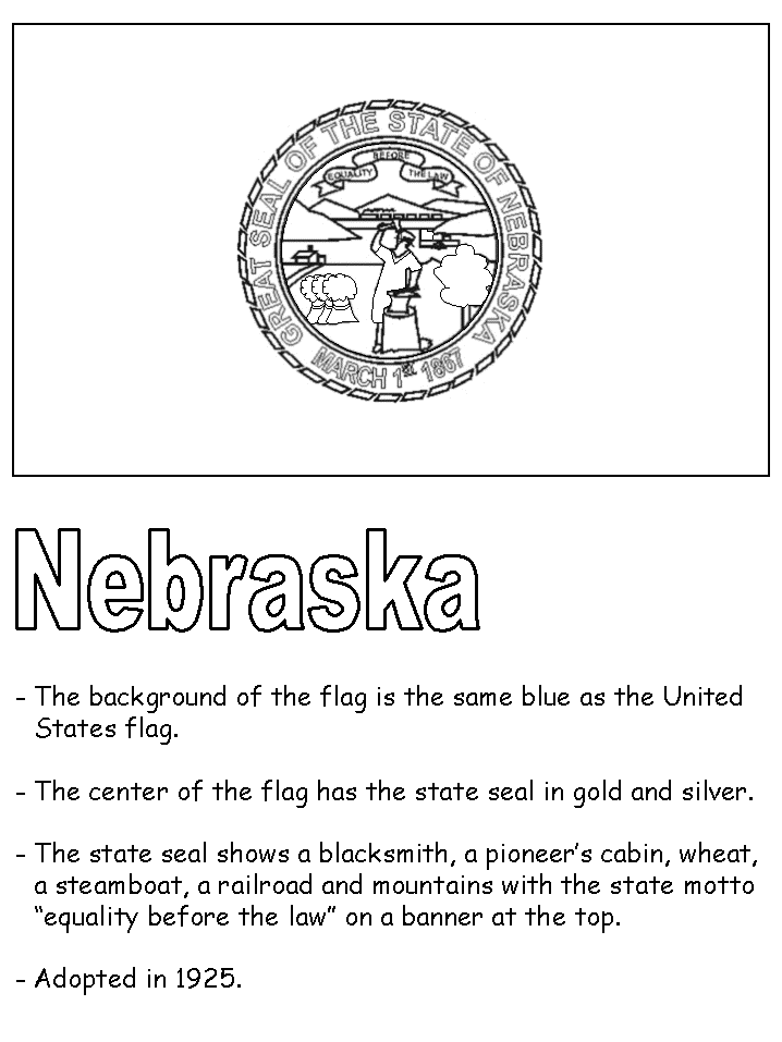 Nebraska state flag