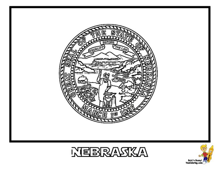 Nebraska state coloring day see n match official flag colors httpwwwyescoloringamericahtmluâ flag coloring pages oklahoma state flag nebraska state