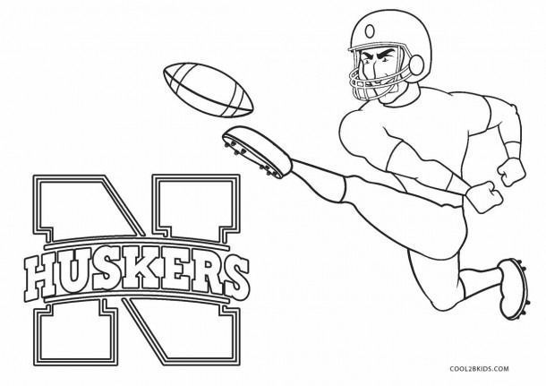 Nebraska football coloring pages halloweencoloringpages nebraska football coloring pâ football coloring pages coloring pages halloween coloring pages printable