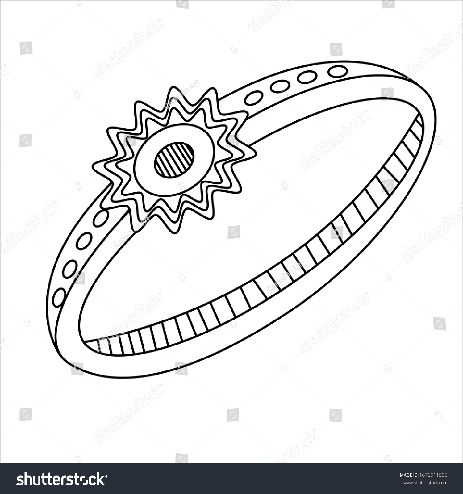 Jewelry rings fashion black white outline stock vector royalty free