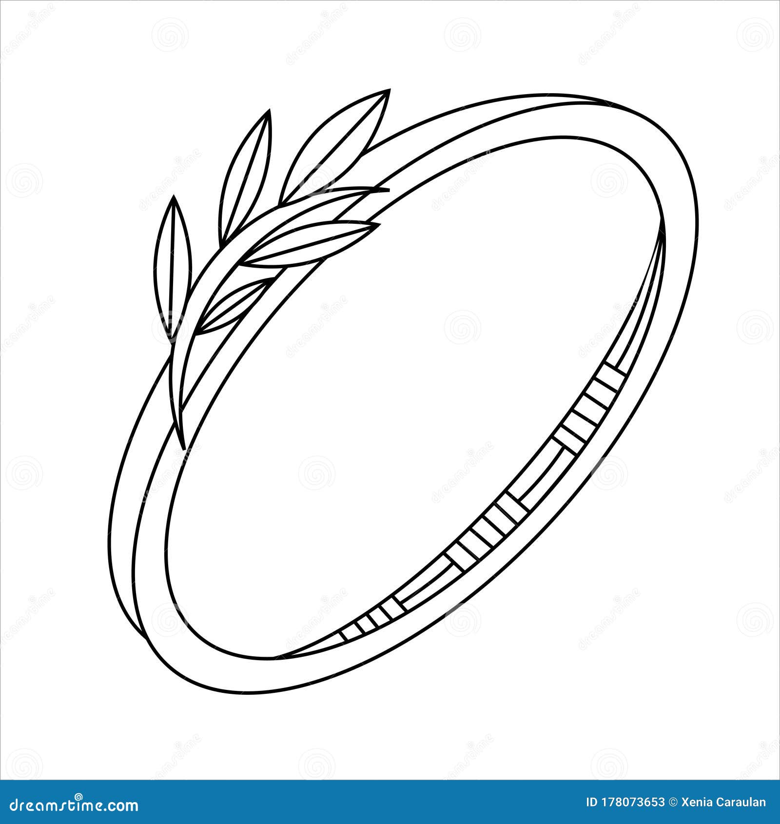 Jewelry rings fashion black and white outline coloring page simple line art doodle earrings women accessories stock vector