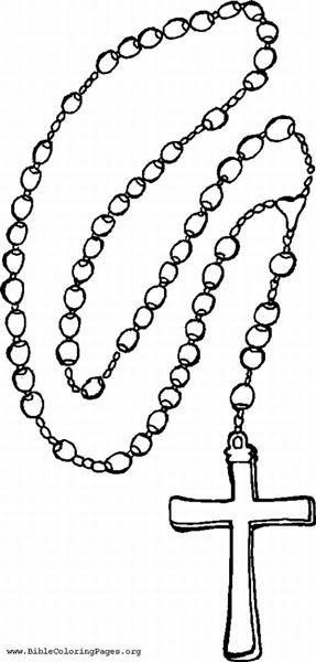 Rosary clip art rosary beads catholic coloring rosary