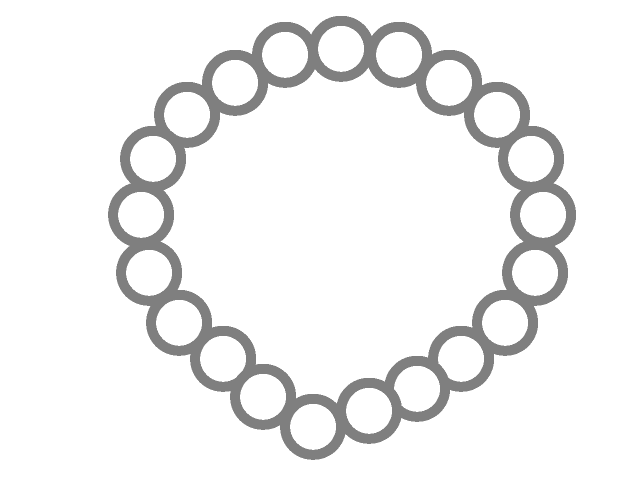 Diamond necklace coloring page