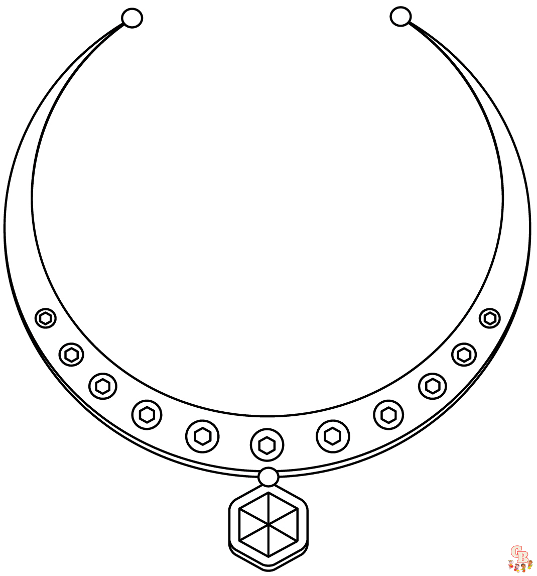 Printable necklace coloring pages free for kids and adults