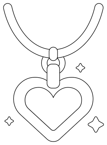 Necklace coloring page free printable coloring pages