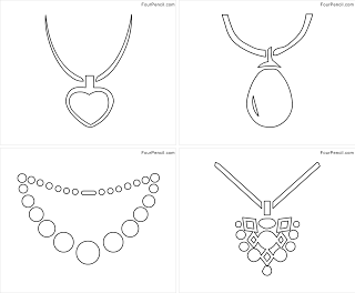 Free printable necklace coloring pages for kids â