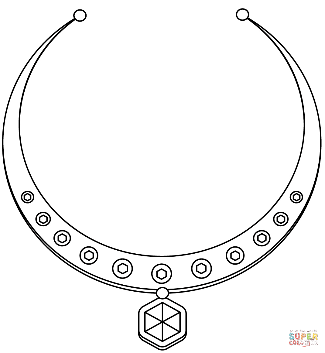 Necklace coloring page free printable coloring pages