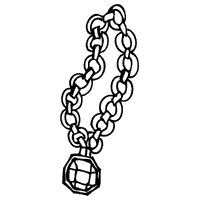 Jeweled pendant coloring pages