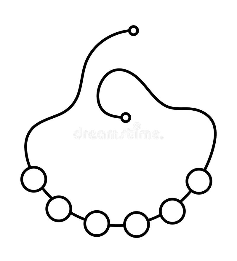 Necklace coloring page stock illustrations â necklace coloring page stock illustrations vectors clipart