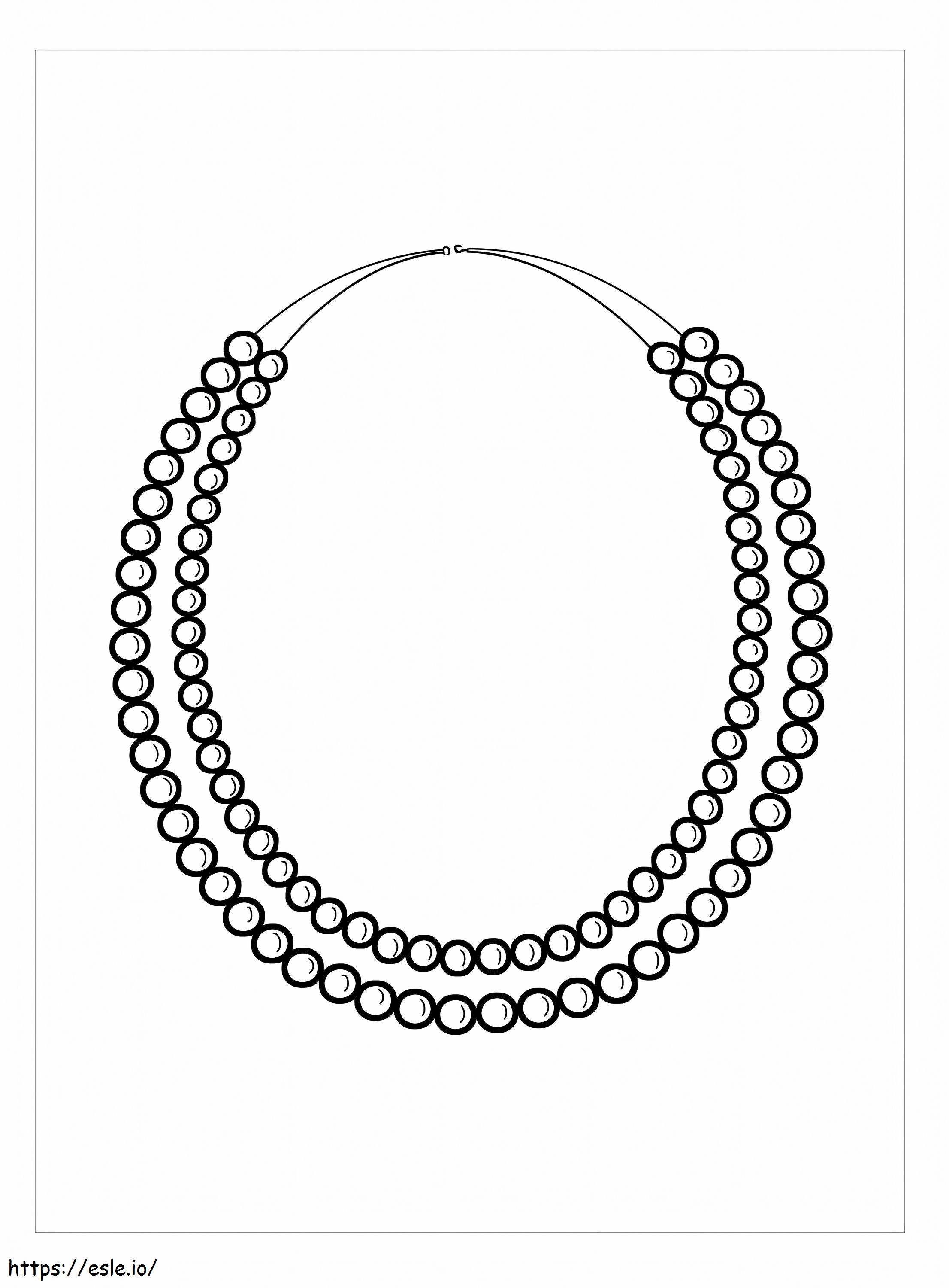 Stunning necklaces coloring page