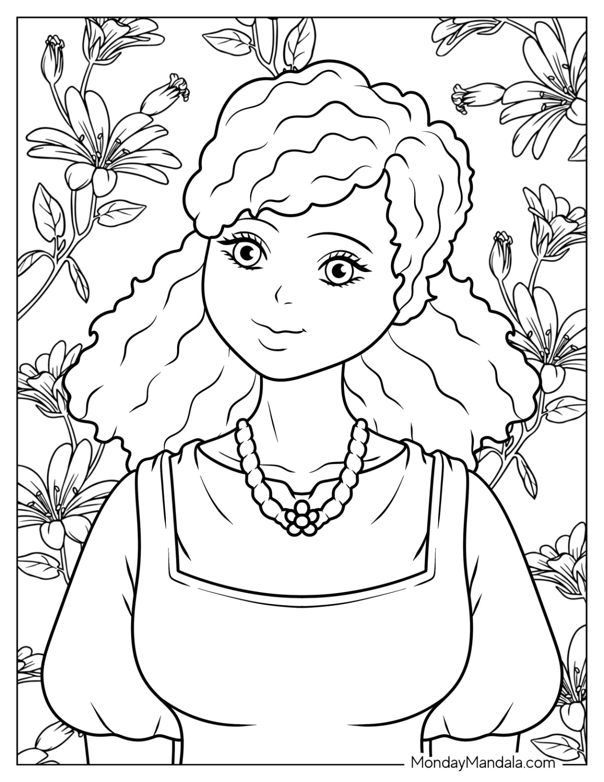 Black girl coloring pages free pdf printables