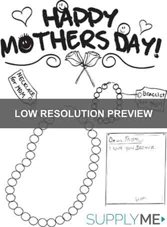 Printable happy mothers day coloring page for kids â