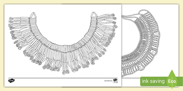 Ancient egyptian necklace louring sheets teacher made