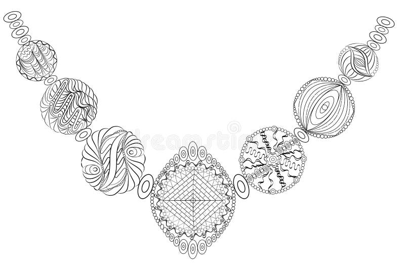 Necklace coloring page stock illustrations â necklace coloring page stock illustrations vectors clipart