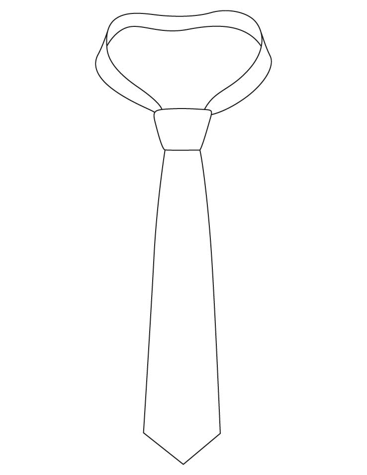 Necktie with knot coloring pages download free necktie with knot coloring pages for kids best coloring pages