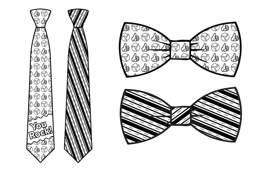 Get crafty for fathers day with printable tie designs lavida massage of clarkston