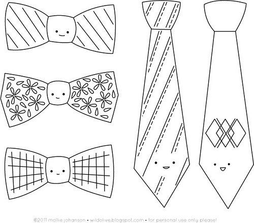 Ties embroidery patterns for fathers day