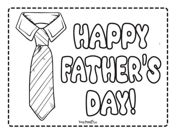 Printable fathers day coloring pages