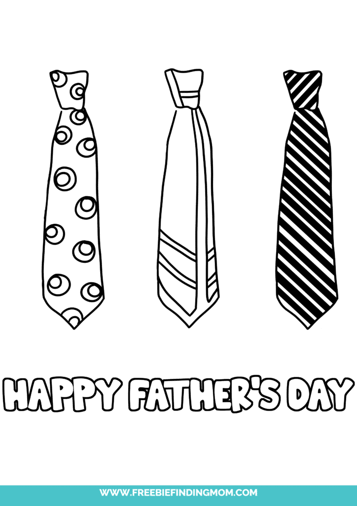 Free happy fathers day coloring pages