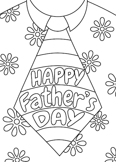 Happy fathers day coloring pages for kids