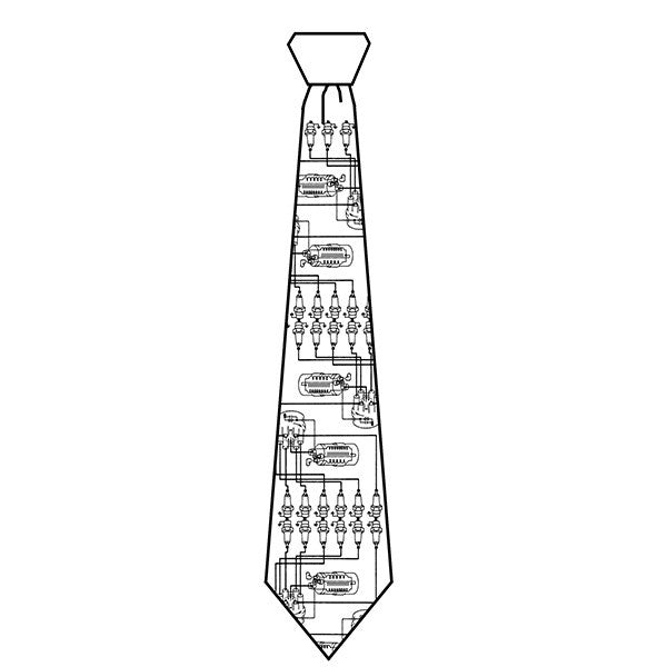 Spark plug microfiber necktie