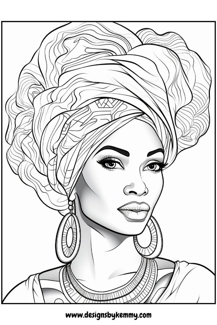 African black woman coloring page coloring pages for adults designs by kemmy coloring pages black t painting african t