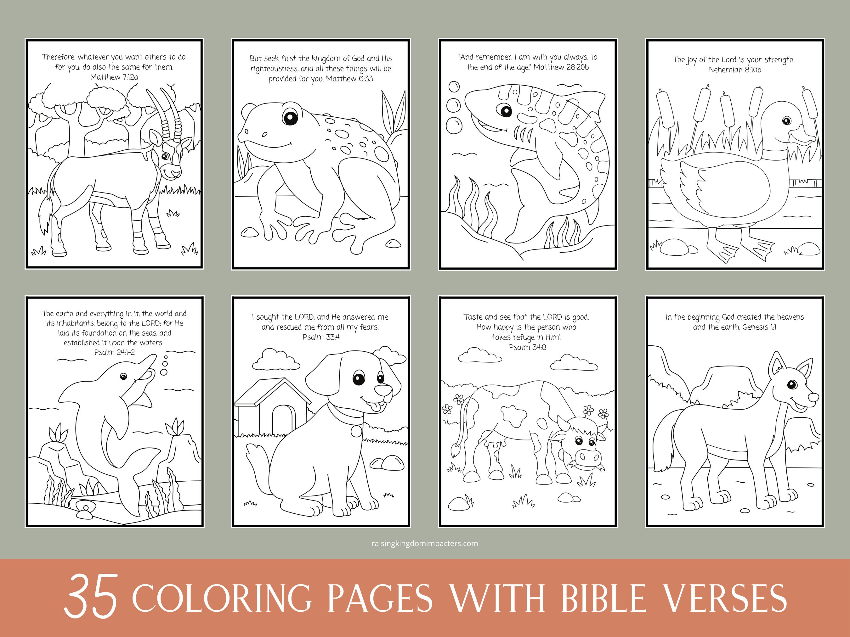 Bible verse coloring pages animal coloring pages kids coloring pages printable coloring pages bible verses coloring sheets instant download