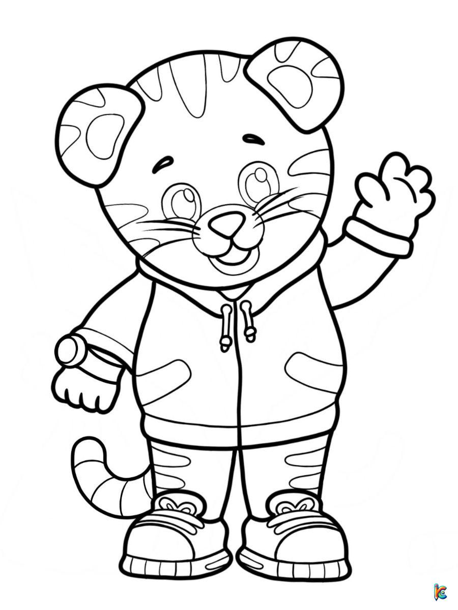 Daniel tiger coloring pages â