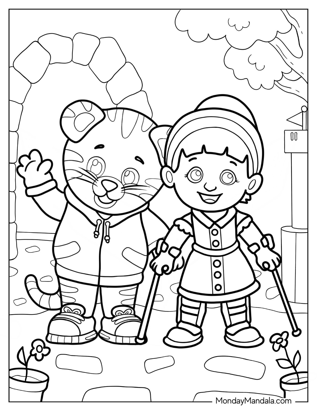 Daniel tiger coloring pages free pdf printables