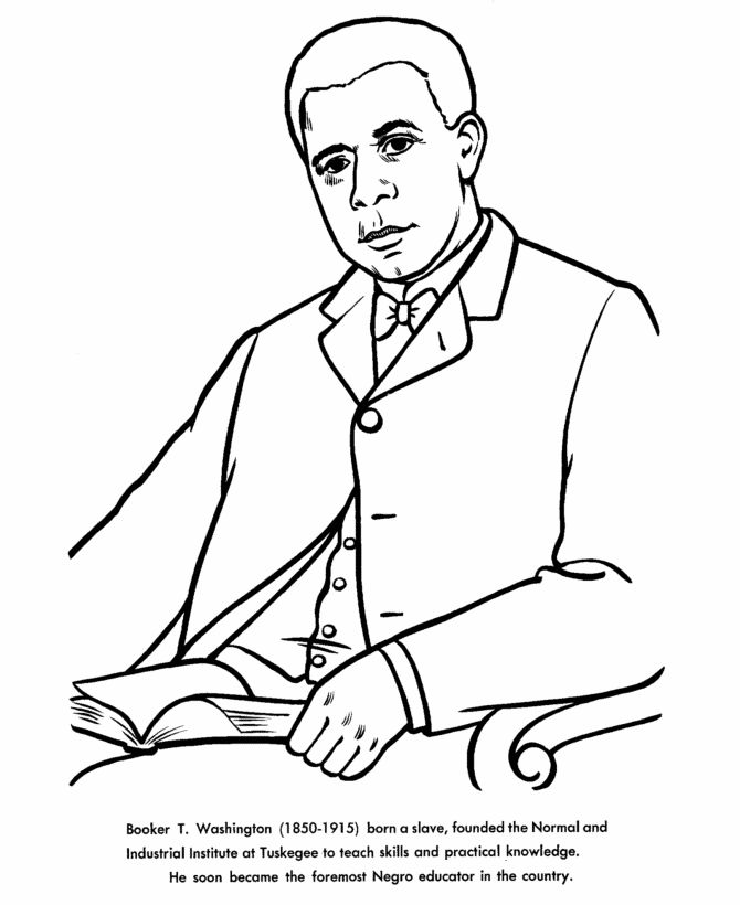 Black history month coloring pages