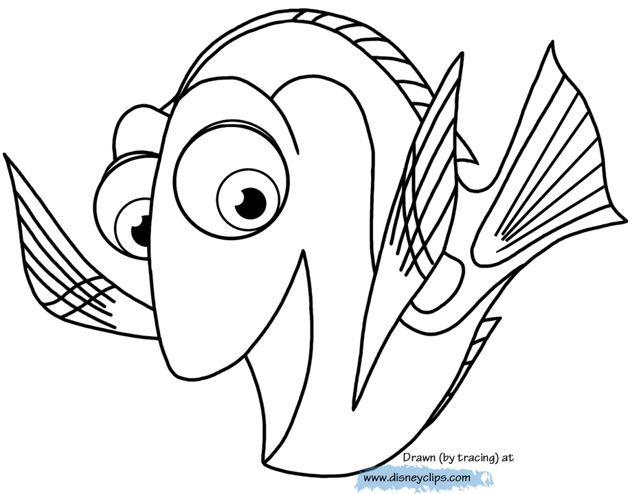 Finding dory coloring pages