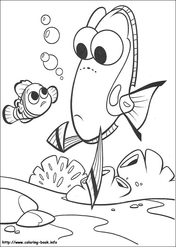 Finding nemo coloring picture