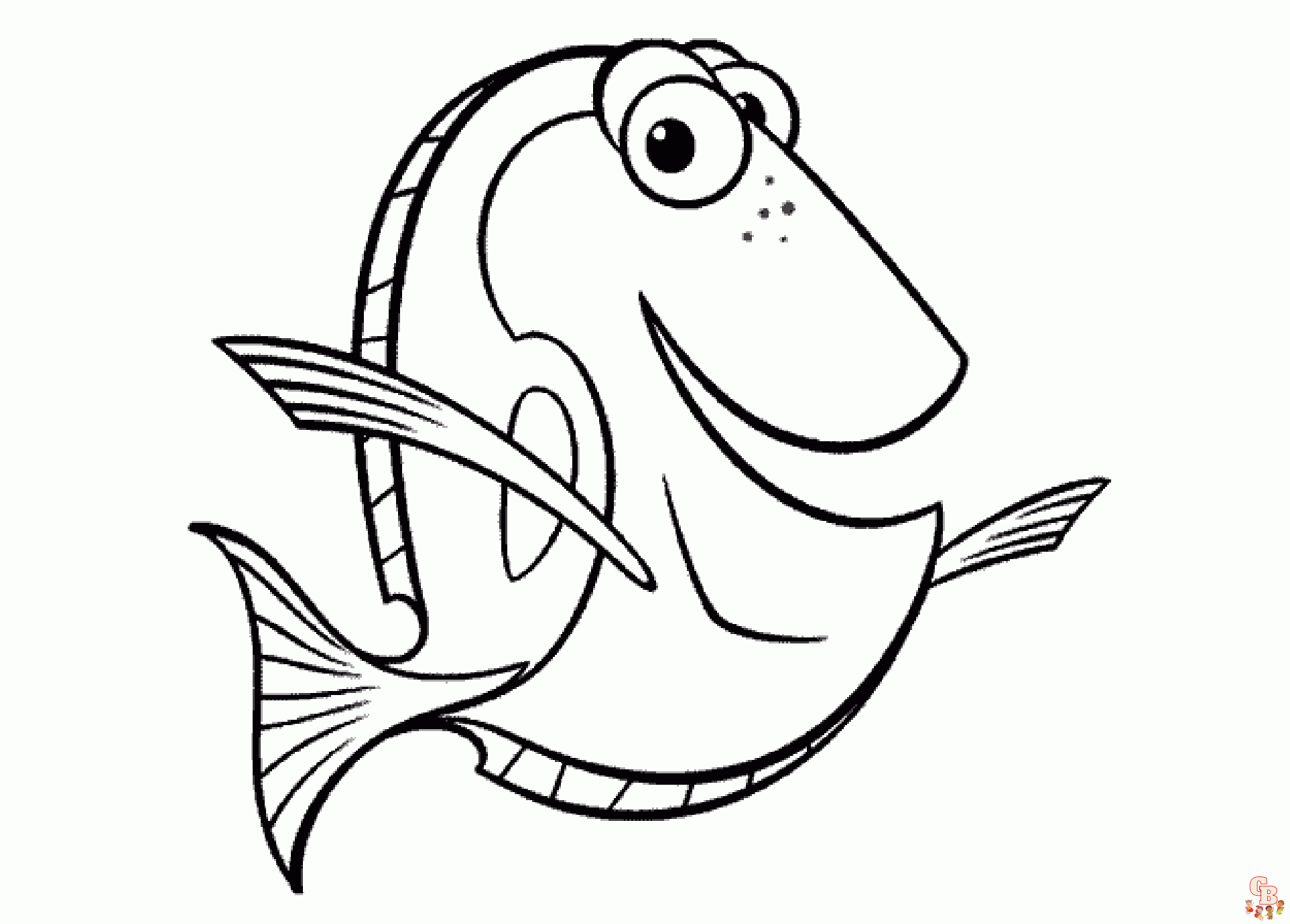 Free printable dory coloring pages