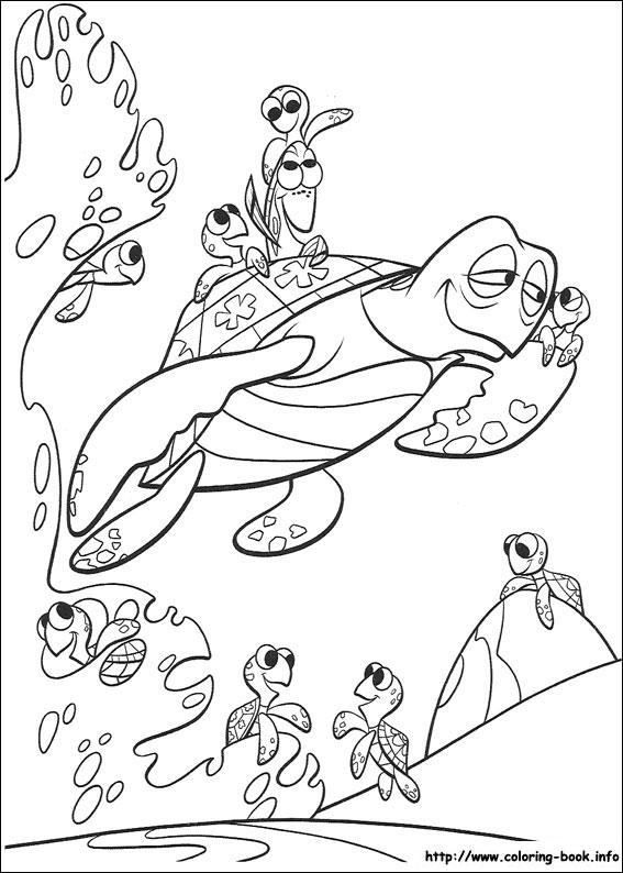 Finding nemo coloring picture