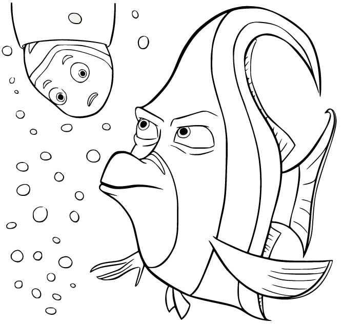 Finding nemo coloring pages printable for free download