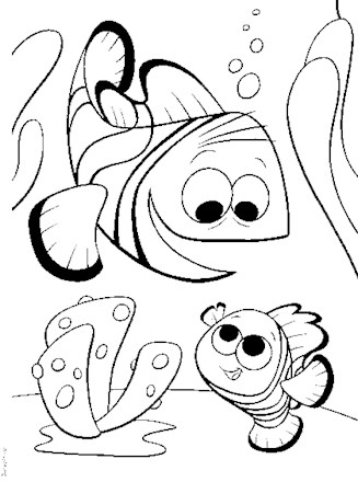 Finding nemo coloring page