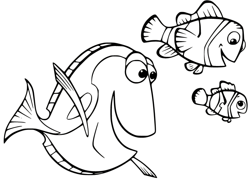 Finding nemo coloring pages printable for free download