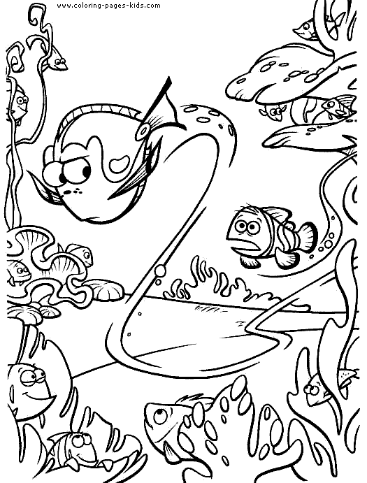 Finding nemo coloring pages