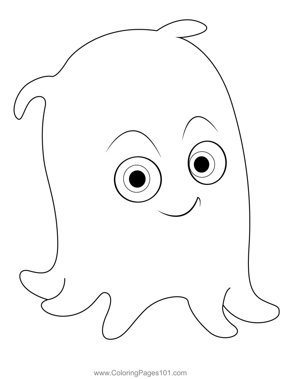 Cute pearl coloring page for kids