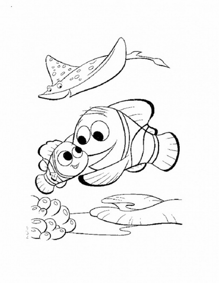 Free printable nemo coloring pages for kids