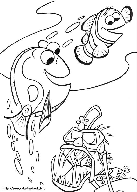 Finding nemo coloring picture