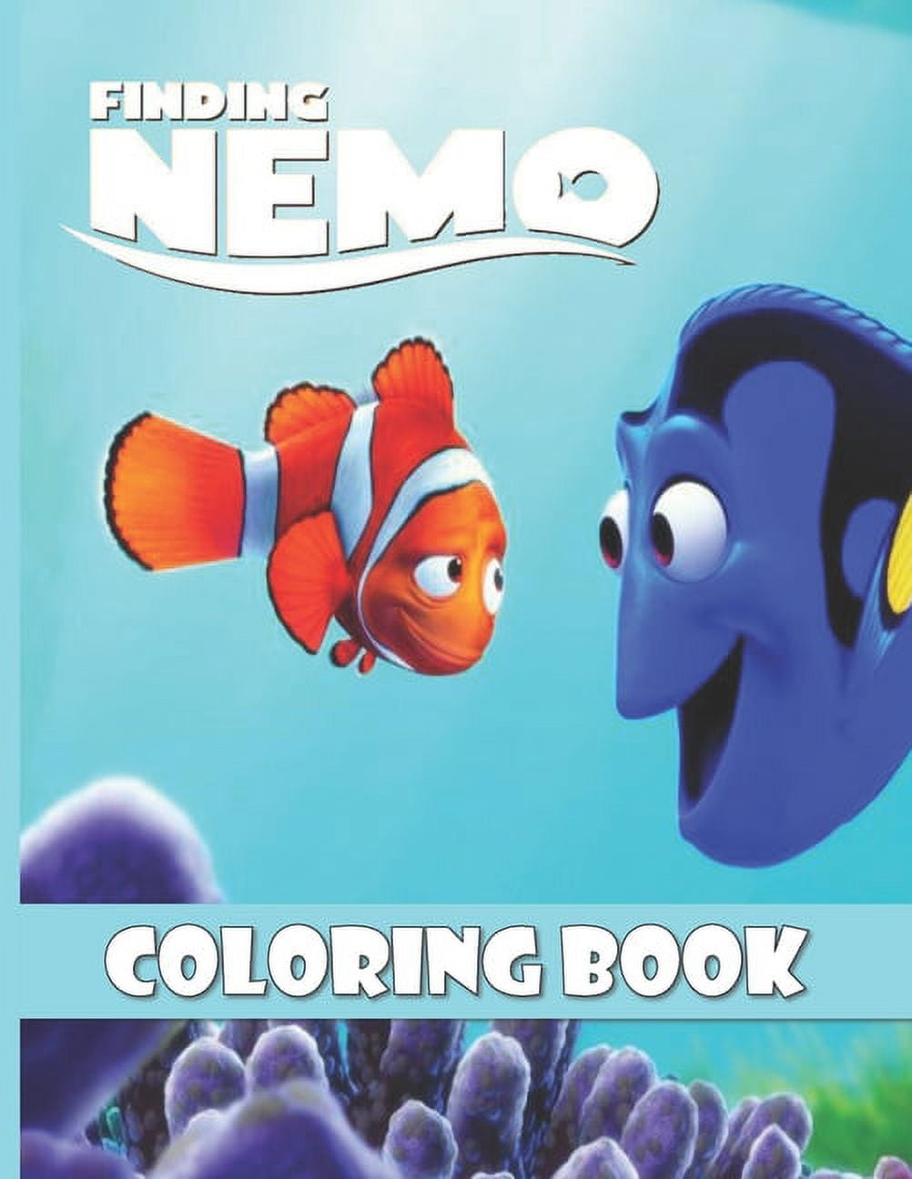 Finding nemo coloring book fanny coloring pages for kids ages