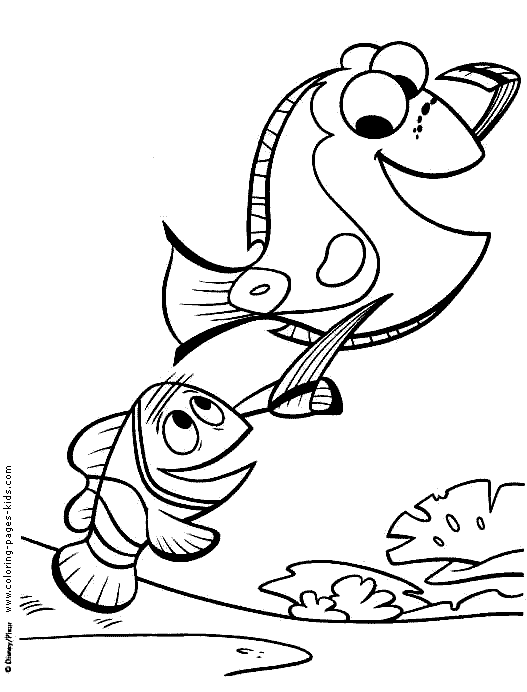 Finding nemo coloring pages