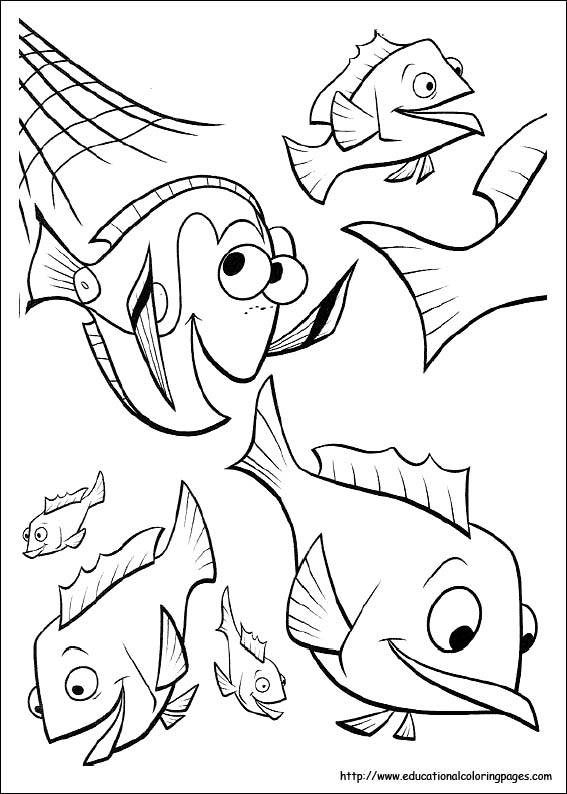 Coloring pages for kids finding nemo coloring pages