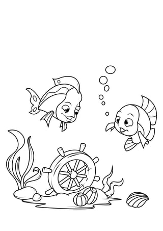 Fish coloring pages