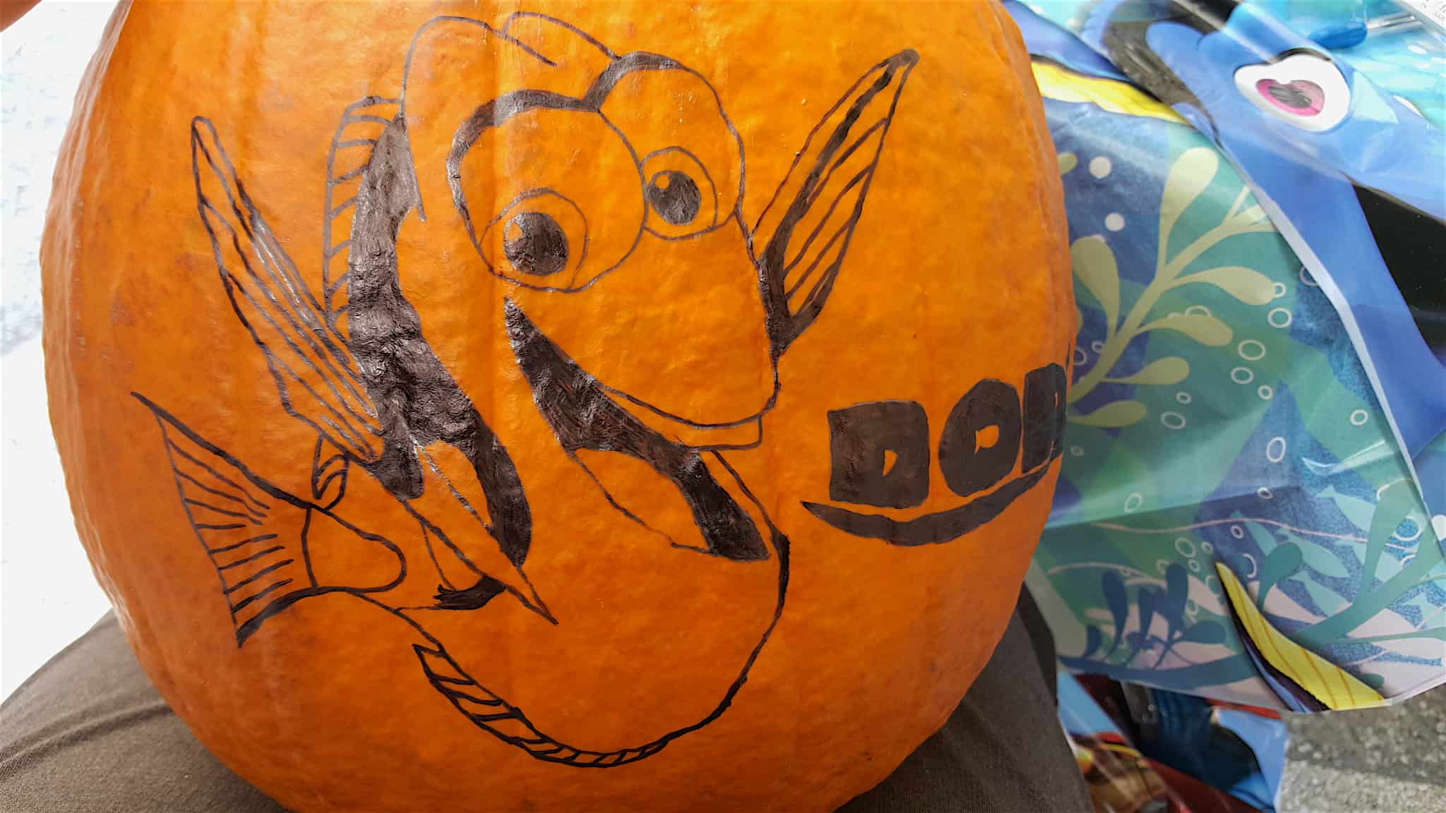 Finding dory halloween activities party tips pumpkin carving