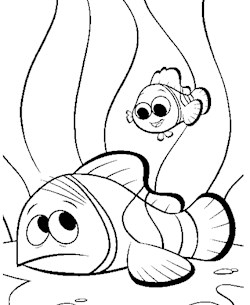 Finding nemo coloring pages all kids network