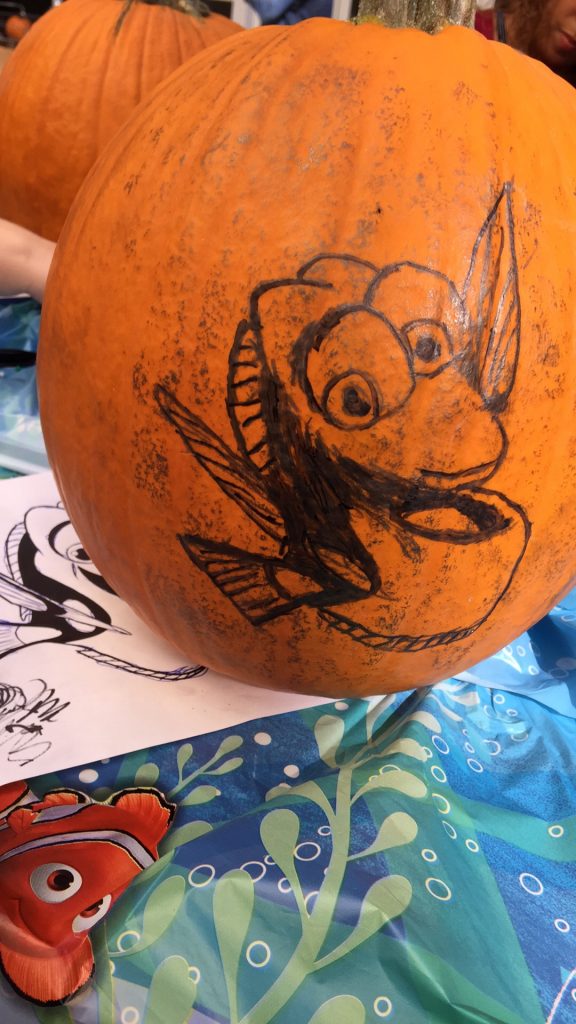 Dory pumpkin carving